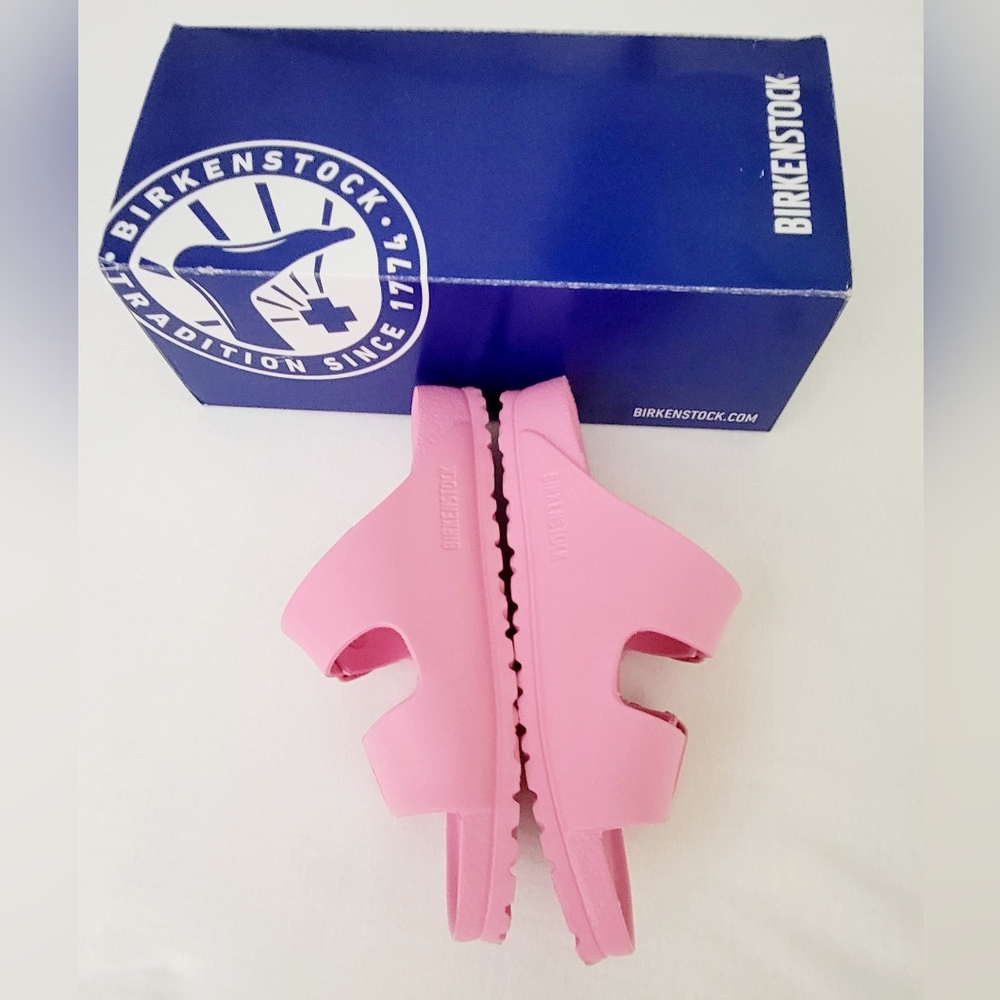 *SOLD* Birkenstock Barbie Arizona Eva Slip-On Pink Sandals Women's Size 37 US 6 - Picture 11 of 16